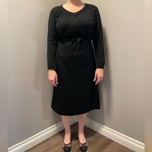 Givenchy Sport Vintage Belted Sweater Dress Black